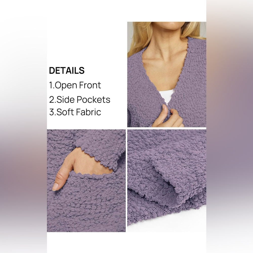MEROKEETY Women's Long Sleeve Soft Chunky Knit Sweater - Picture 5 of 5